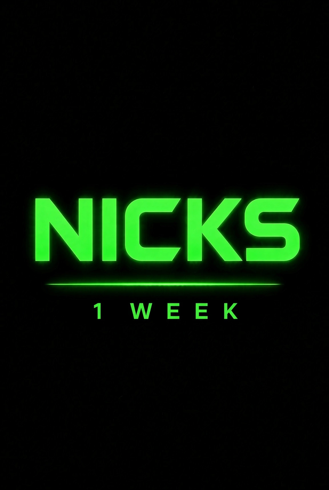 Nicks Checker - 1 Week